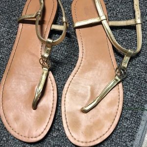 VS gold sandals